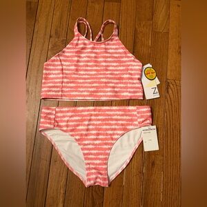 Z by Zella Girls 2-Piece Bikini Swimsuit Size 14 UPF 50+ NWT